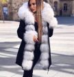 Cappotto con pelliccia ecologica 