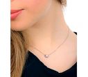 Collana punto luce in oro bianco