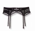 Reggicalze in pizzo nero