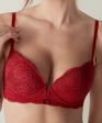 Reggiseno in pizzo rosso 💜